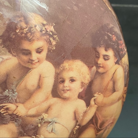 Vintage ENESCO Texjade Cherub Angel Trinket Box - Picture 9 of 16